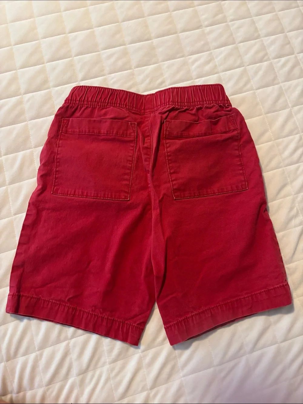 GAP Boys Red Elastic Waist Drawstring Shorts